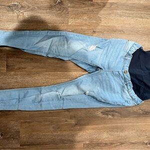 Light Blue Distressed Men's Jeans